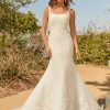 Sleeveless Fit And Flare Square Neckline Wedding Dress With Lace Appliques by Maggie Sottero - Image 1