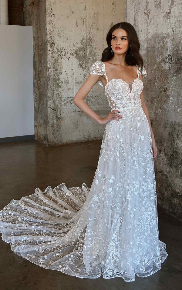 A-line Wedding Dress With Sweetheart Neckline by Martina Liana Luxe - Image 1