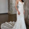 Sequin And Lace Fit And Flare Wedding Dress by Martina Liana Luxe - Image 1