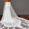 Strapless Sheath Lace Wedding Dress With Detachable Train by Martina Liana - Image 2