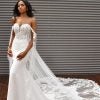 Strapless Sheath Lace Wedding Dress With Detachable Train by Martina Liana - Image 1