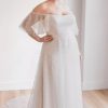 Scoop Neck A-line Wedding Dress With All Over Irridescent Pearls And Beads by Rebecca Schoneveld - Image 1