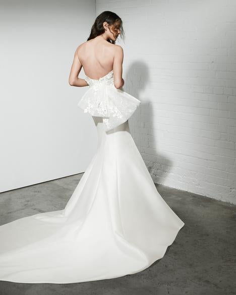 Strapless Fit And Flare Wedding Dress With Bow by Rivini - Image 2