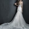 Fit And Flare Wedding Dress With Beaded Appliques by Allure Bridals - Image 2
