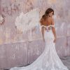 Lace Sheath Wedding Dress With Illusion Back by Allure Bridals - Image 2