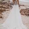 Sheath Wedding Dress With Lace Bodice And Stretch Crepe Skirt by Allure Bridals - Image 2