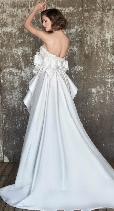Strapless Sparkle Fit And Flare Wedding Dress With Sweetheart Neckline by Maison Signore - Image 2