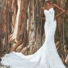 Lace Fit And Flare Wedding Dress With Sweetheart Neckline by Pronovias - Image 1