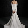 Mermaid Fitted Wedding Dress With Off The Shoulder Long Sleeves by Vera Wang Bride - Image 2