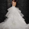 Strapless Ball Gown Wedding Dress With Tiered Tulle Skirt by Vera Wang Bride - Image 2