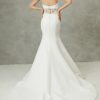 Strapless Fit and Flare Wedding Dress with Back Illusion Details by Alyne by Rita Vinieris - Image 2