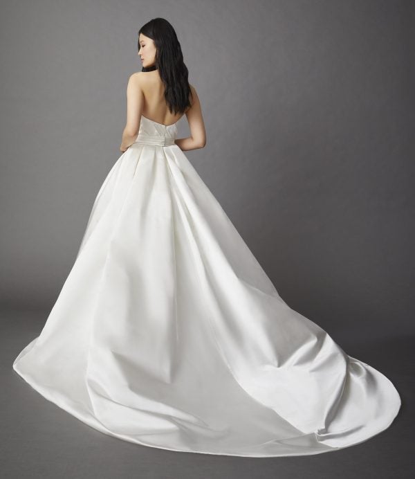 Strapless Wedding Dress With Detachable A-line Overskirt by Allison Webb - Image 2