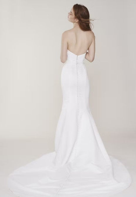 Modern Fit And Flare Wedding Dress With Deep V-neckline by Alyne by Rita Vinieris - Image 2