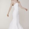 Modern Fit And Flare Wedding Dress With Deep V-neckline by Alyne by Rita Vinieris - Image 1