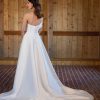 One Shoulder A-line Wedding Dress With Pleated Bodice by Essense of Australia - Image 2
