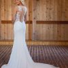 Sheath Wedding Dress With V-neckline And Illusion Back Details by Essense of Australia - Image 2