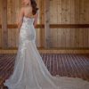 Sparkle Fit And Flare Wedding Dress With Spaghetti Straps by Essense of Australia - Image 2