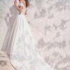 Asymmetrical Pleated Bodice Off The Shoulder A-line Wedding Dress by Maggie Sottero - Image 2