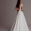 Lace A-line Wedding Dress With Cap Sleeves by Maison Signore - Image 2
