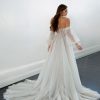 A-line Wedding Dress With Off The Shoulder Bell Sleeves by Martina Liana - Image 2