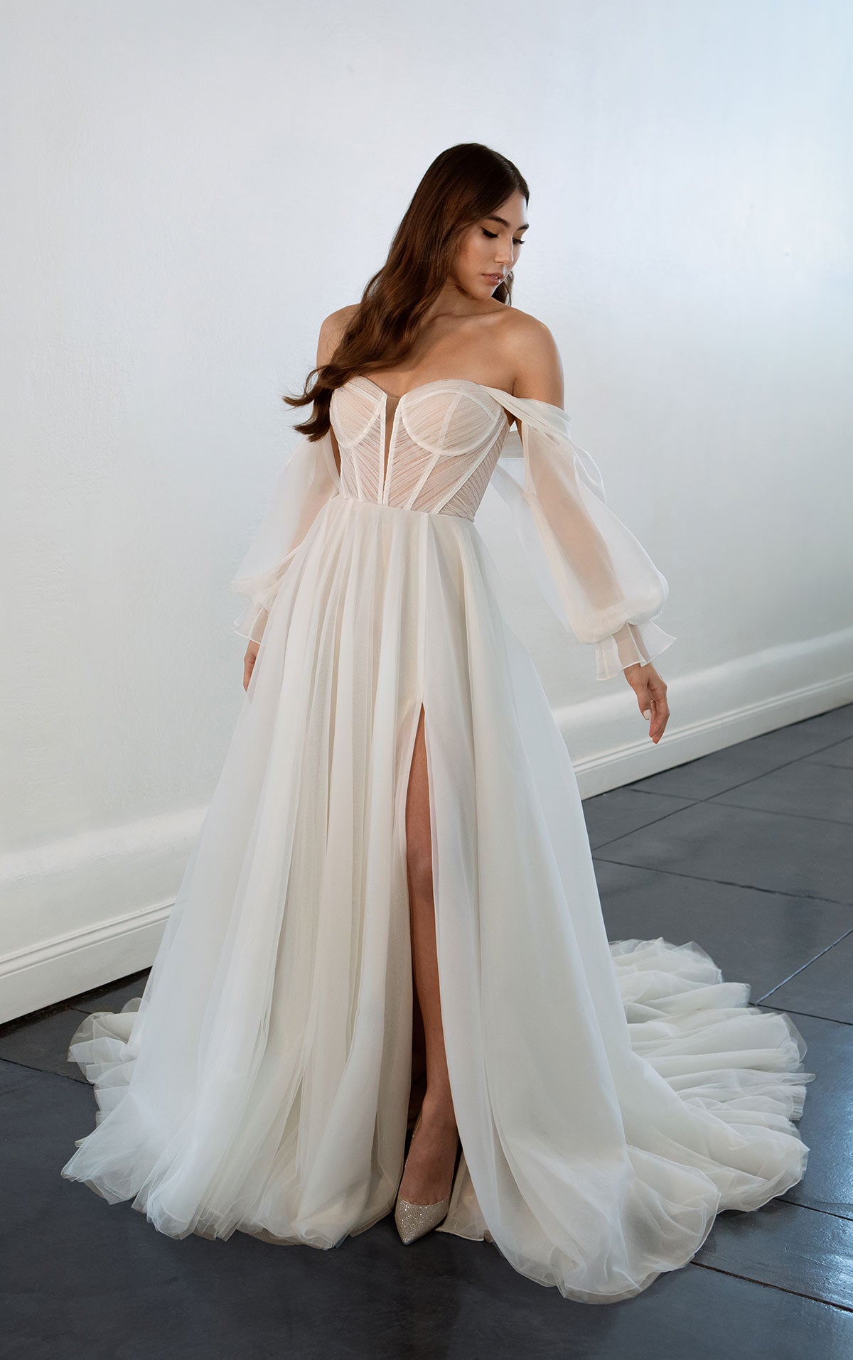 Slit Wedding Dresses -