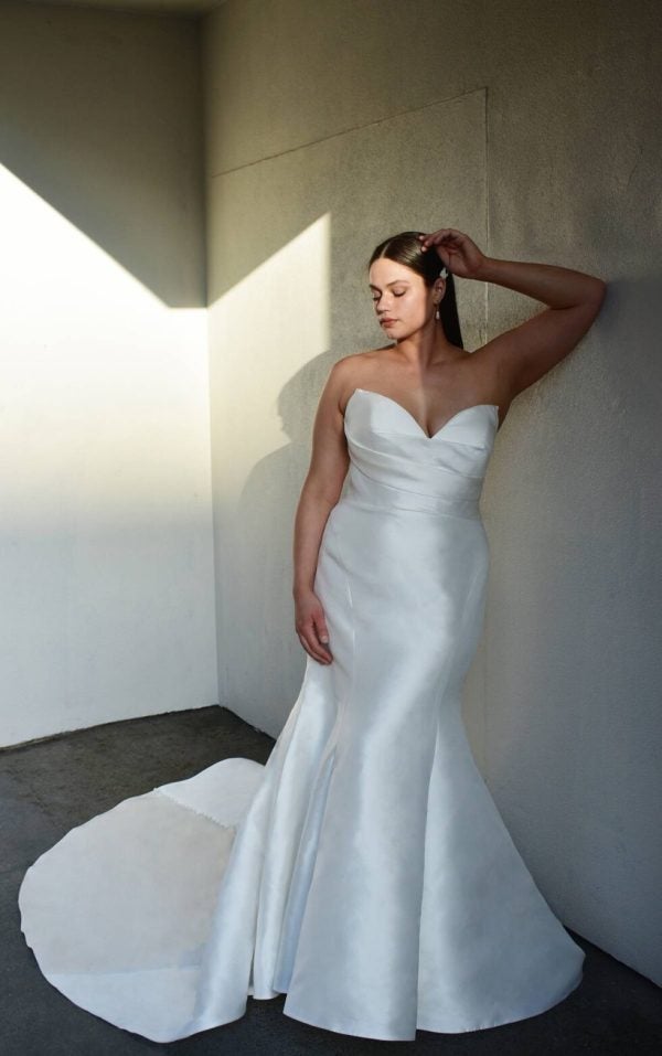 Strapless Fit And Flare Wedding Dress by Martina Liana - Image 1