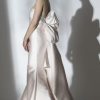 Simple Fit And Flare Wedding Dress With Back Bow by Rivini - Image 2