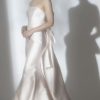 Simple Fit And Flare Wedding Dress With Back Bow by Rivini - Image 1