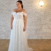 Lace A-line Wedding Dress With Off The Shoulder Straps by Stella York - Image 1