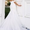 Lace Fit And Flare Wedding Dress With Off The Shoulder Straps by Stella York - Image 2