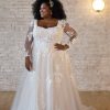 Long Sleeve Lace A-line Wedding Dress by Stella York - Image 1