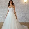 Spaghetti Strap Lace And Tulle Ball Gown Wedding Dress by Stella York - Image 1