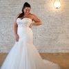 Strapless Sweetheart Neckline Fit And Flare Lace Wedding Dress by Stella York - Image 1