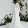 Long Sleeve Off The Shoulder Fit And Flare Wedding Dress by Theia Bridal - Image 2