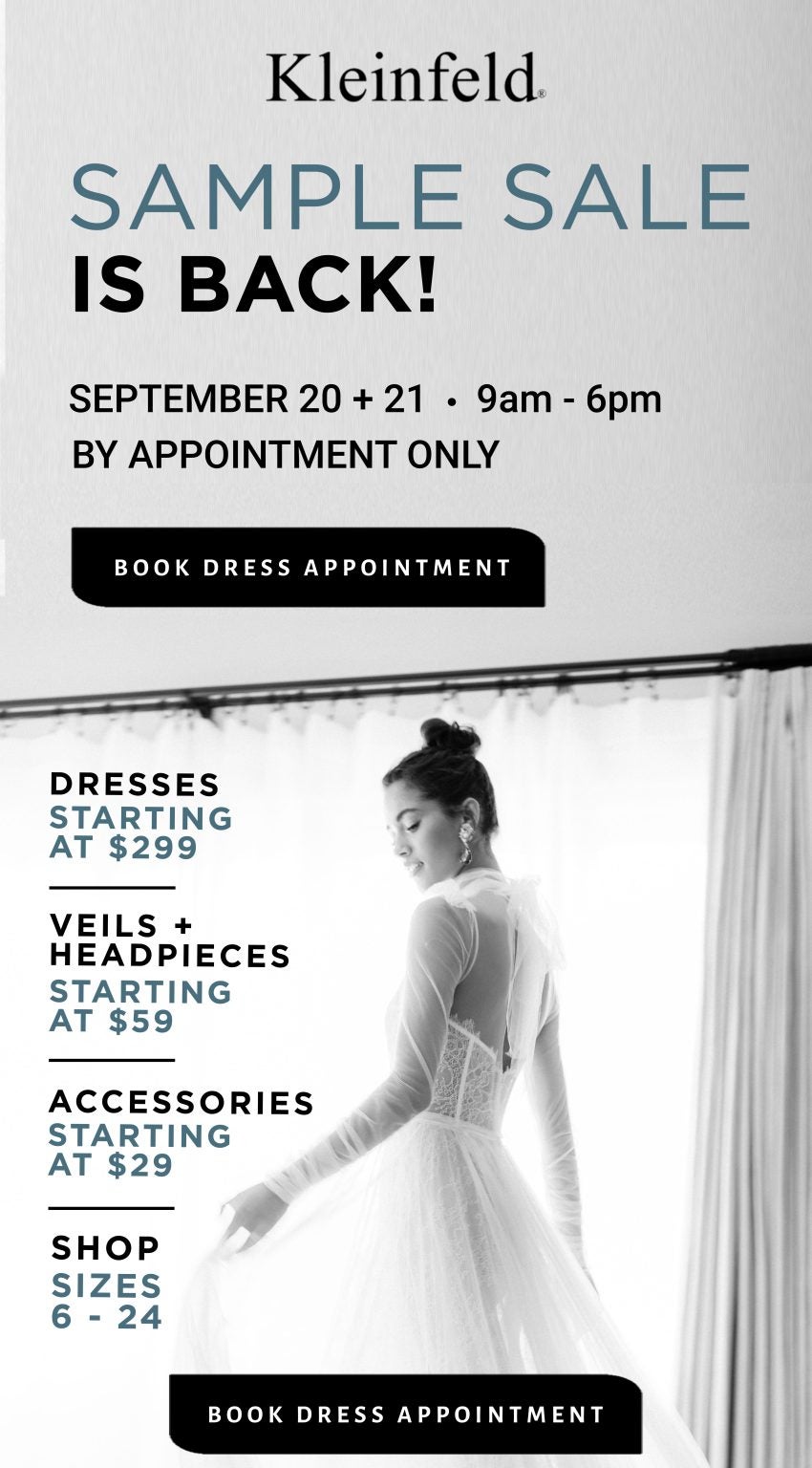 Kleinfeld Fall 2022 Sample Sale Kleinfeld Bridal