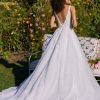 Sequined Ball Gown Wedding Dress With Square Neckline And V-back by Ines by Ines Di Santo - Image 2