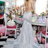 Strapless Fit And Flare Wedding Dress With Illusion Back Details by Ines by Ines Di Santo - Image 2