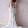 Beaded Fit And Flare Wedding Dress With Plunging V-back by Maggie Sottero - Image 2