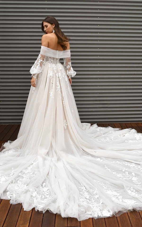 Lace Sweetheart Neckline Ballgown Wedding Dress by Martina Liana - Image 2