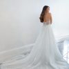 Strapless A-line Wedding Dress With Back Details And Lace Embroidery by Martina Liana - Image 2
