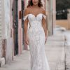 Lace Sheath Wedding Dress With Illusion Back by Allure Bridals - Image 1