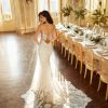 Spaghetti Strap V-neckline Fit And Flare Lace Wedding Dress With Back Details by Randy Fenoli - Image 2