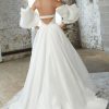 Sweetheart Neckline Ballgown Wedding Dress With An Open Back And Detachable Bubble Sleeves. by Rivini - Image 2
