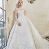 Strapless Sweetheart Ballgown Wedding Dress With Lace Embroidery Throughout by Sareh Nouri - Image 1