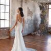 Sleeveless V-neck Lace Fit And Flare Wedding Dress With Open Back by All Who Wander - Image 2