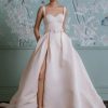 Sleeveless Ballgown Wedding Dress With Sweetheart Neckline And Detachlable Bow Belt by Anne Barge - Image 1