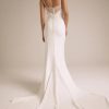 Fit And Flare Wedding Dress With Spaghetti Straps And Back Lace Detail by Nouvelle Amsale - Image 2