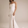 Fit And Flare Wedding Dress With Spaghetti Straps And Back Lace Detail by Nouvelle Amsale - Image 1
