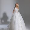 Lace Ball Gown Wedding Dress With Bow Details by Pnina Tornai - Image 1