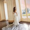 Lace Strapless Fit And Flare Wedding Dress With Off The Shoulder Straps by Randy Fenoli - Image 2